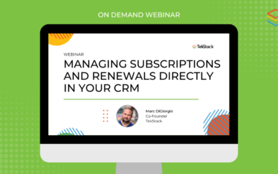 On Demand Webinar: Managing Subscriptions and Renewals directly in your CRM