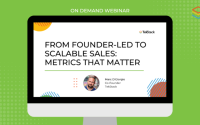 On Demand Webinar:  From Founder-Led to Scalable Sales: Metrics That Matter